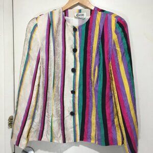 VINTAGE ENCORE STRIPE BLAZERS SIZE 16